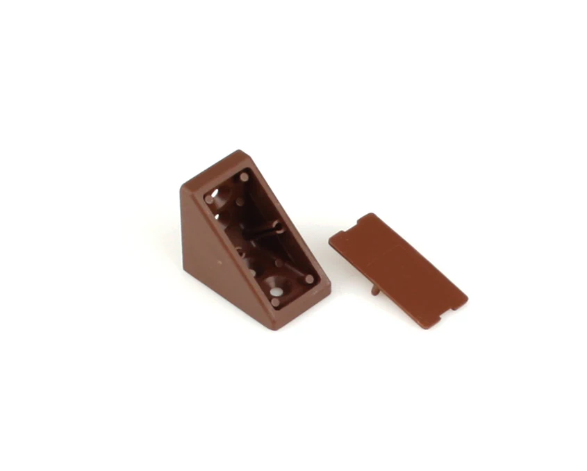 Кріпильний кутик Komandor пластиковий великий 55-0201 BR Коричневий