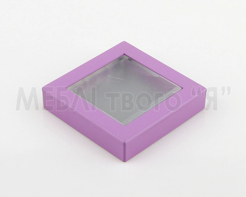 Меблева ручка Poliplast РП-29 Фіолетовий матовий/Прозорий