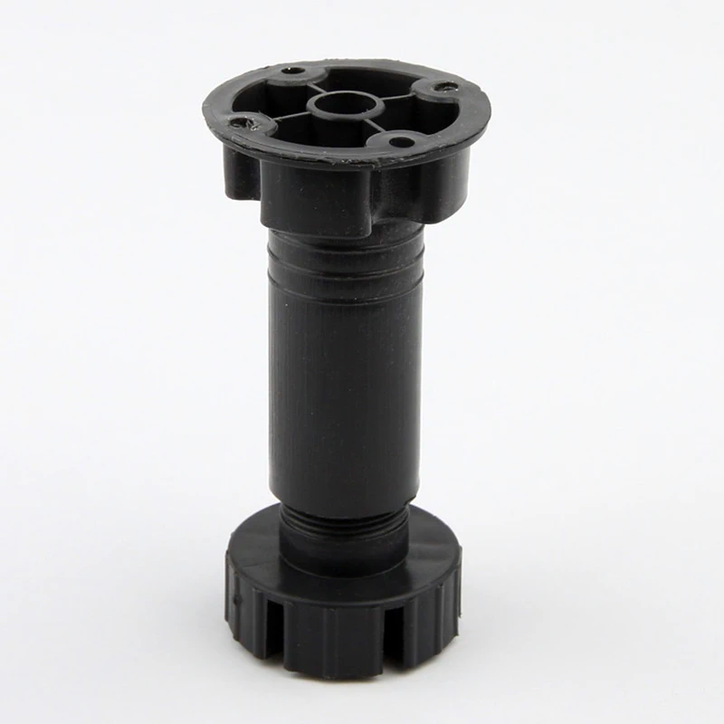 Ніжка меблева регульована пластикова DC Н-150мм Чорний