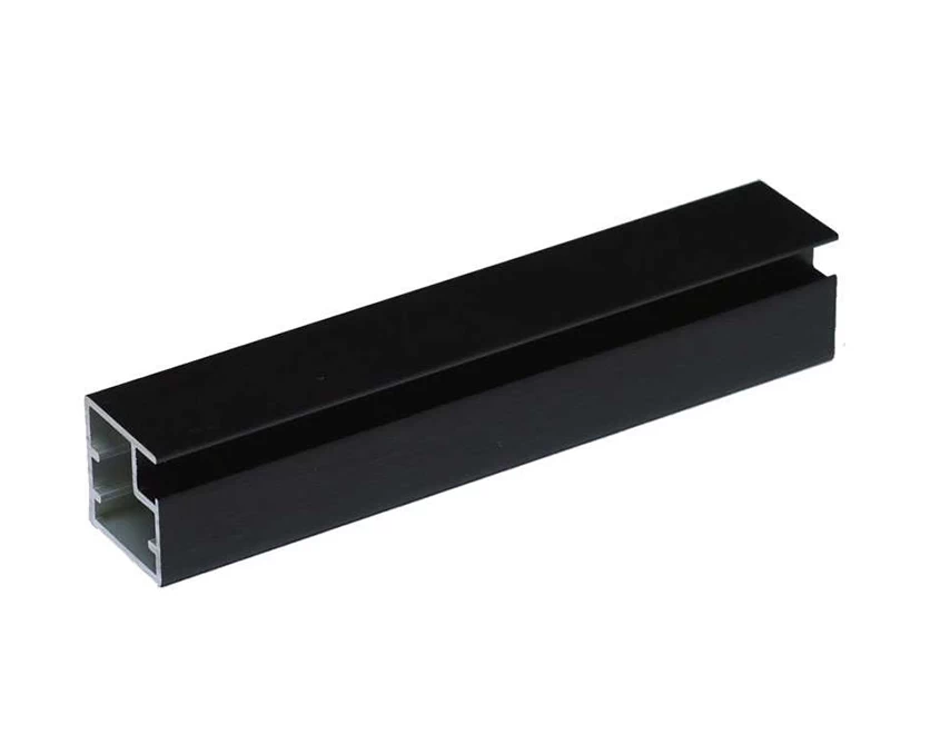 Профіль алюмінієвий Вибір рамковий М1  L=5950мм Чорний BRUSH - 2