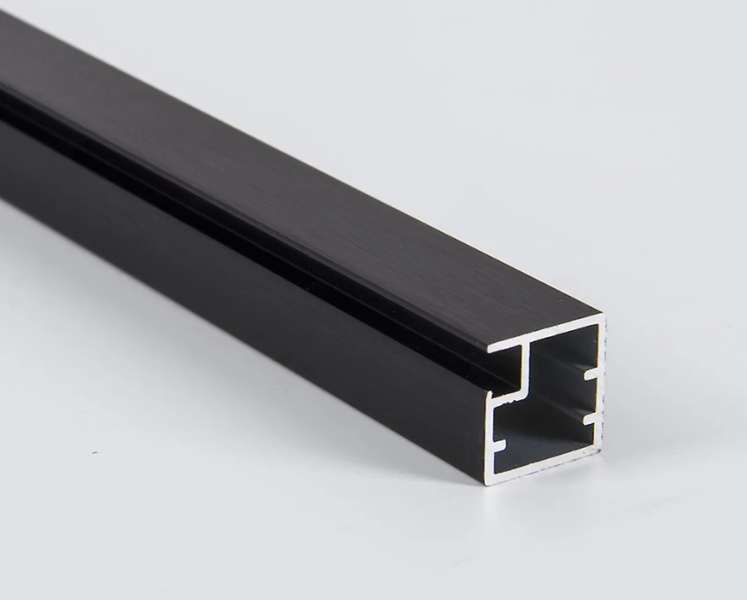 Профіль алюмінієвий Вибір рамковий М1  L=5950мм Чорний BRUSH