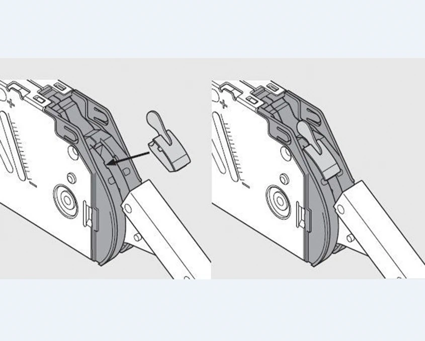 Ограничитель угла открывания Blum Aventos HF 20F7051 BEGR V100 TGR 104⁰ Серый - 2
