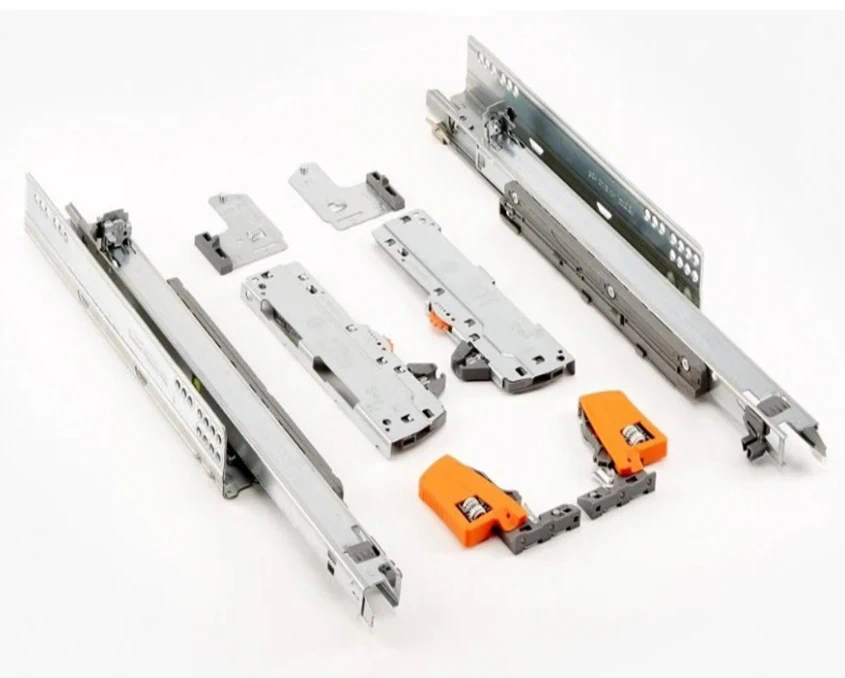 Напрямні Blum MOVENTO 760H4000SU MOV L-400мм повного висування з доводчиком 40 кг монтаж до дна Цинк