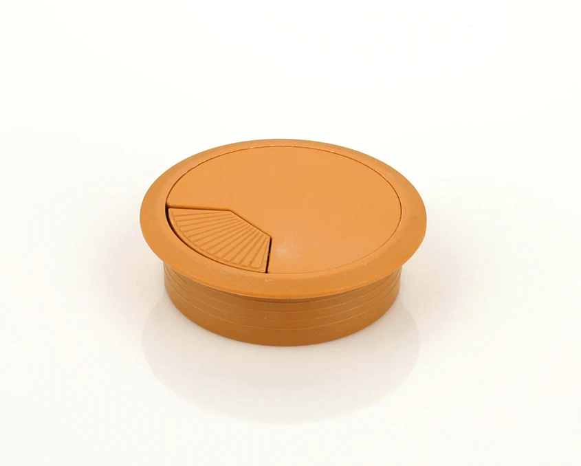 Кабельний пропуск пластиковий круглий DC D-72мм Бук