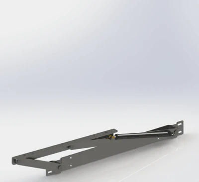 Підйомний механізм для ліжка Suspa 850N навантаження 85 кг Чорний - 2