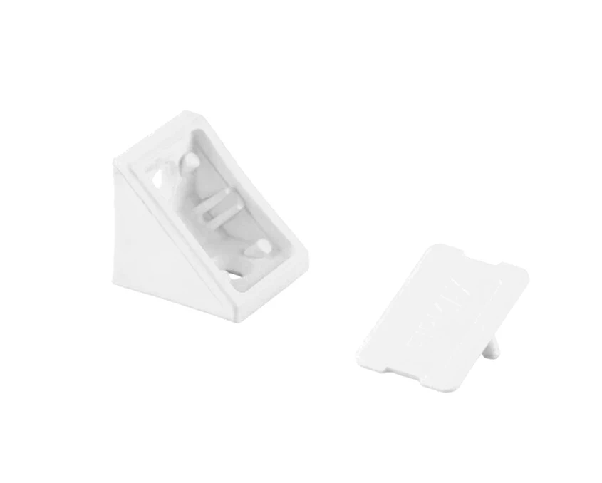 Кріпильний кутик Komandor пластиковий великий 55-0201 BL Білий