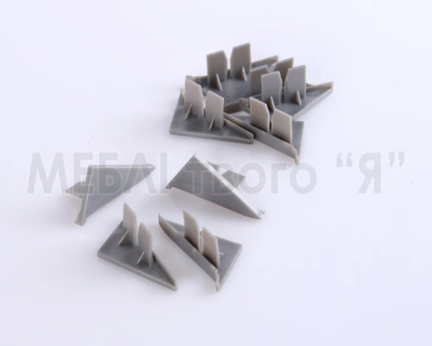 Для плінтуса Rehau 112 Заглушка ліва 98656 Сіра