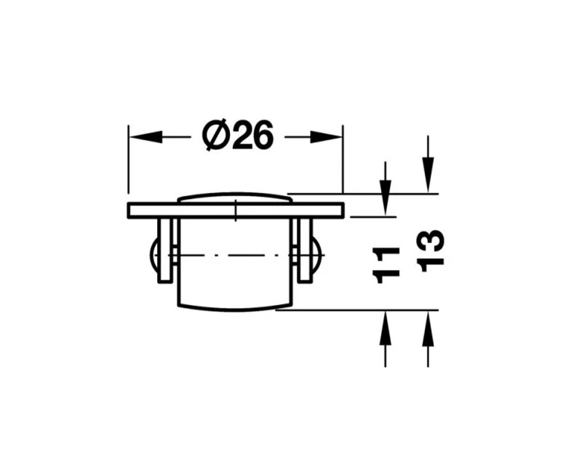Ролик Hafele для поворотного майданчика - 2