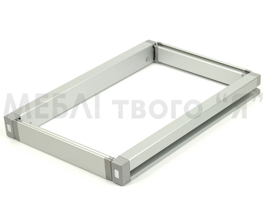 Рамка з регулюванням кулькова повного висуву з дотягом Vibo Elite AT83/97SMAL Сіра