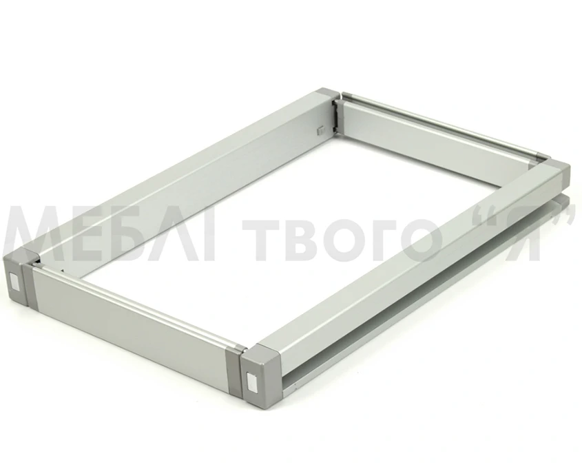 Рамка з регулюванням кулькова повного висуву з дотягом Vibo Elite AT55/69SMAL Сіра(11658)