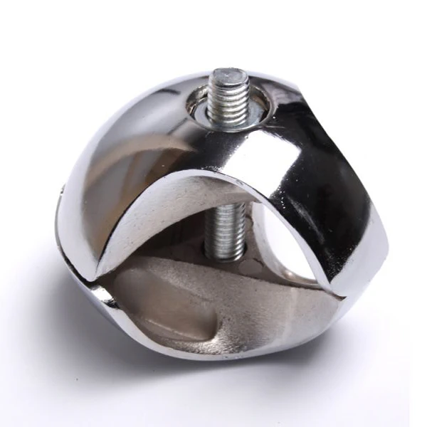 Тримач труби подвійний правий DC D-25мм R-6 DX Хром