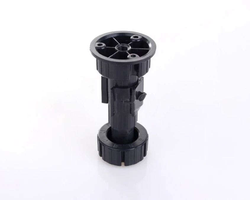 Ніжка меблева регульована пластикова Scilm Н-80/130мм Чорний