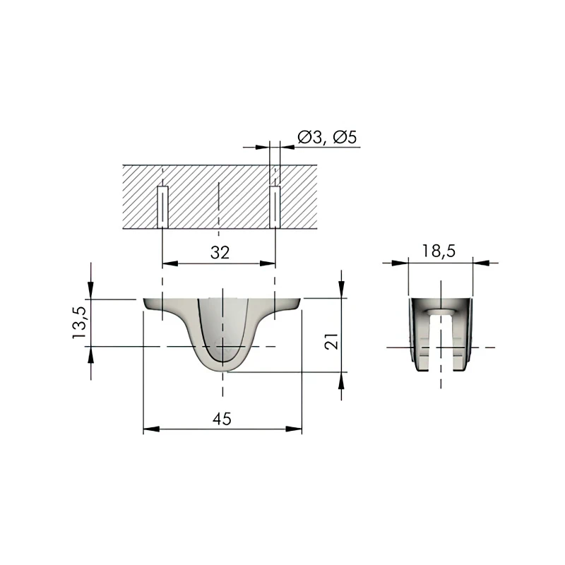 Кріплення підйомника до фасаду KRABY Italiana Ferramenta - 2