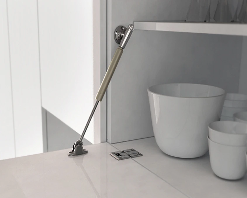 Підйомник для відкривання фасаду вниз Italiana Ferramenta KRABY L=244мм Алюміній - 2