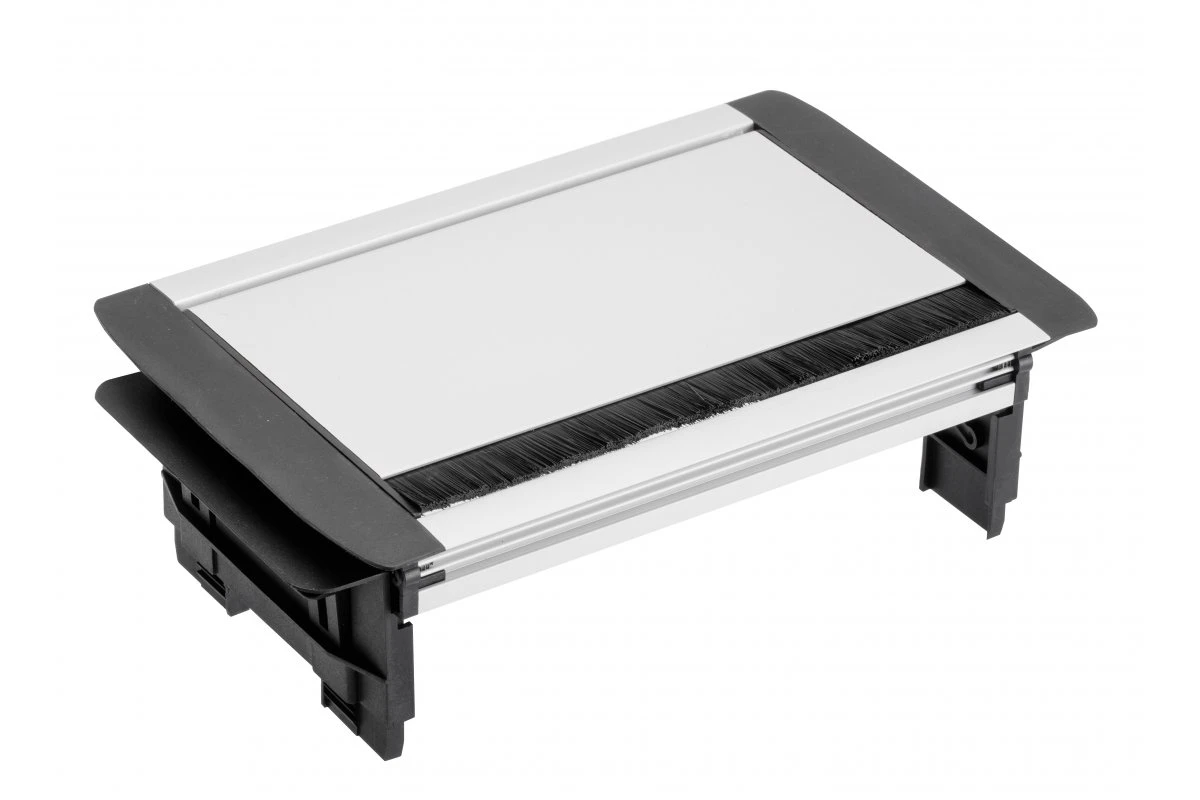 Подовжувач з пропуском під кабель GTV AE-PBC3GS-53BKS Schuko 3 розетки Алюміній - 2