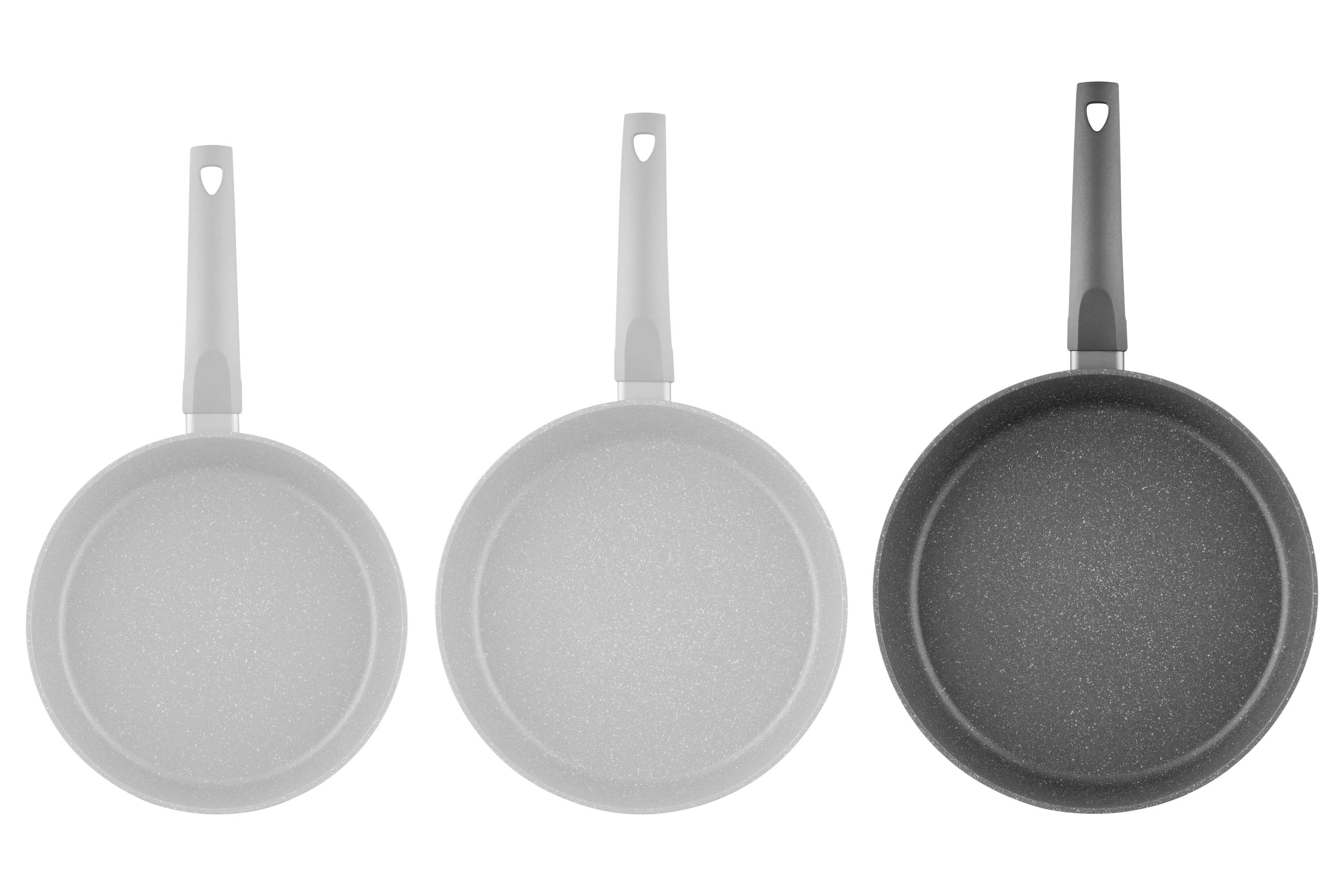 Сковорода глибока Ardesto Gemini Gourmet Apulia, 28см, алюміній, сірий - 2