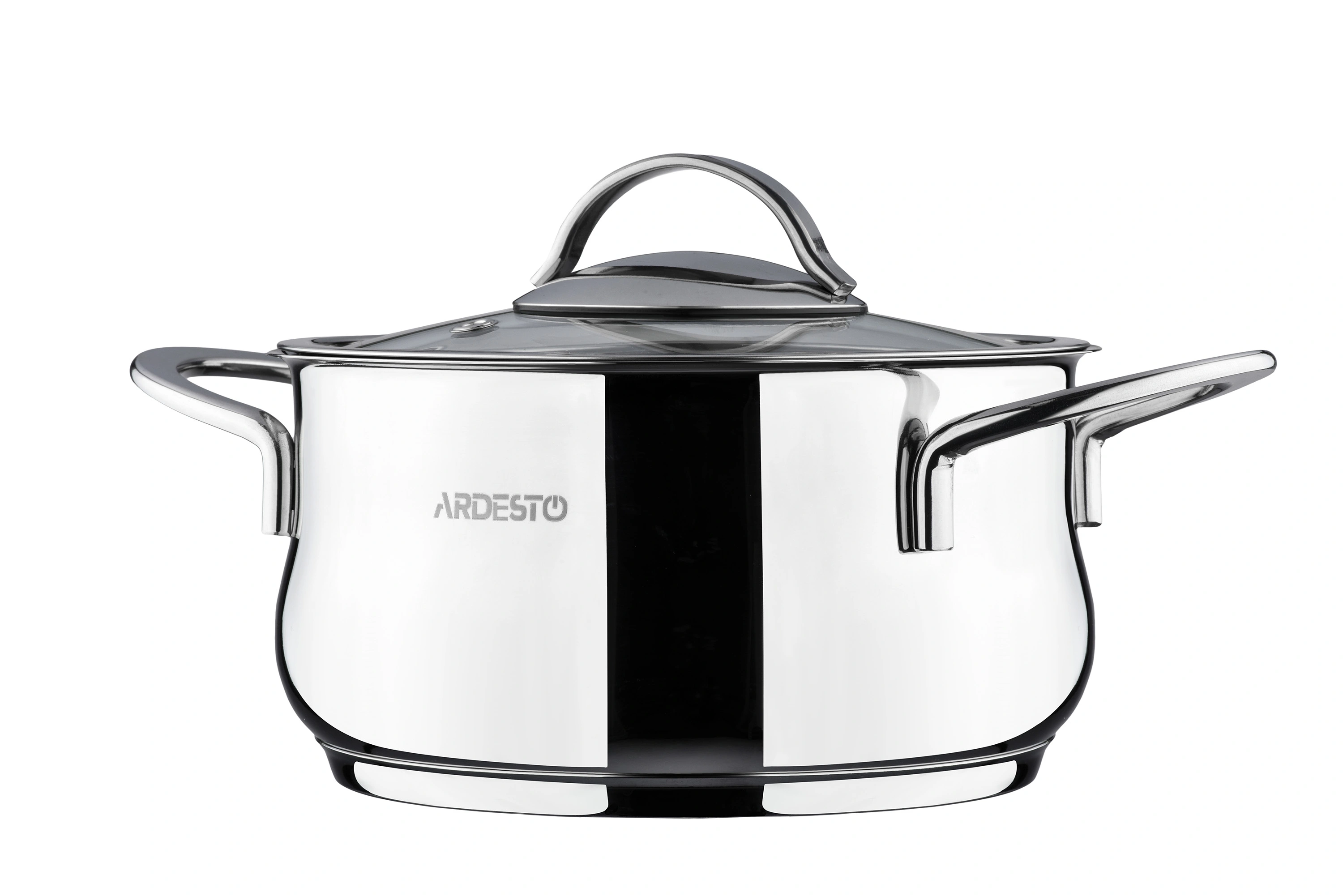 Каструля зі скляною кришкою Ardesto Black Mars, 3л, нержавіюча сталь - 2