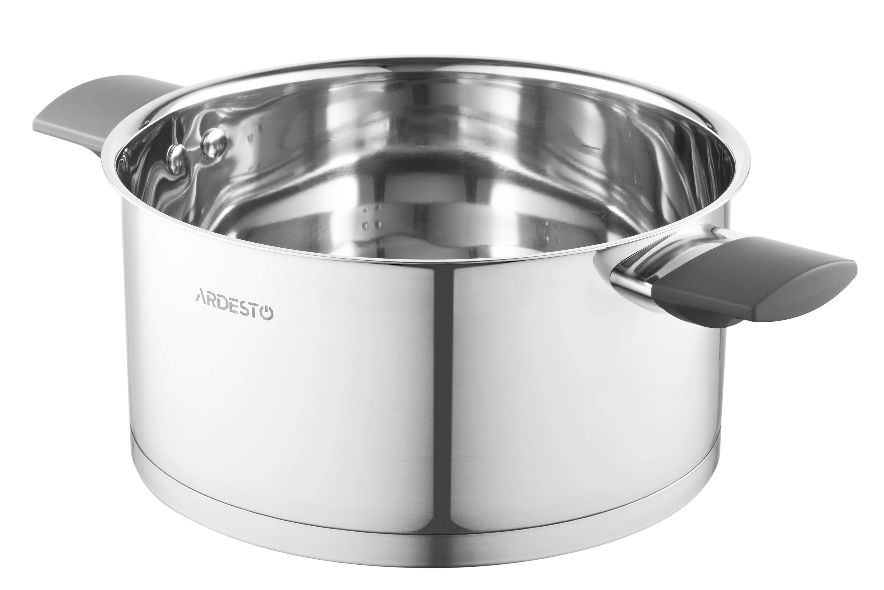 Каструля зі скляною кришкою Ardesto Gemini Trento, 3.9л, нержавіюча сталь, бакеліт - 2