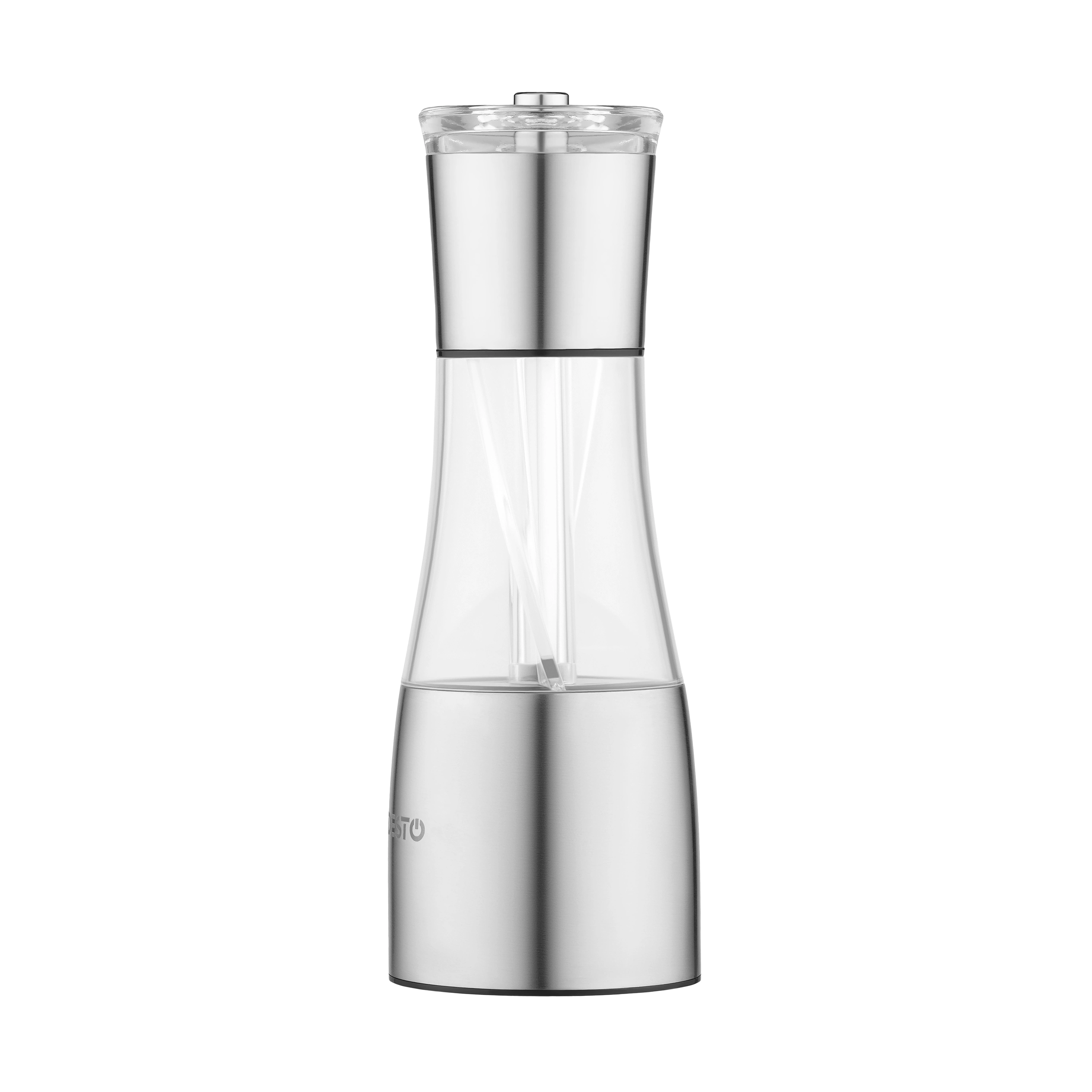 Млинок для солі та перцю 2 в 1 Ardesto Gemini, 140мл, акрил, нержавіюча сталь, прозорий - 2