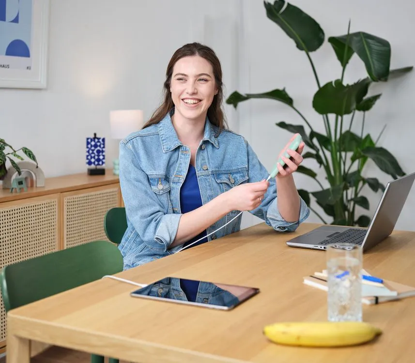 Акумулятор портативний літій-іонний power bank Trust Primo ECO, 20000мА·год, 2хUSB-A/USB-C, 15W, зел - 2