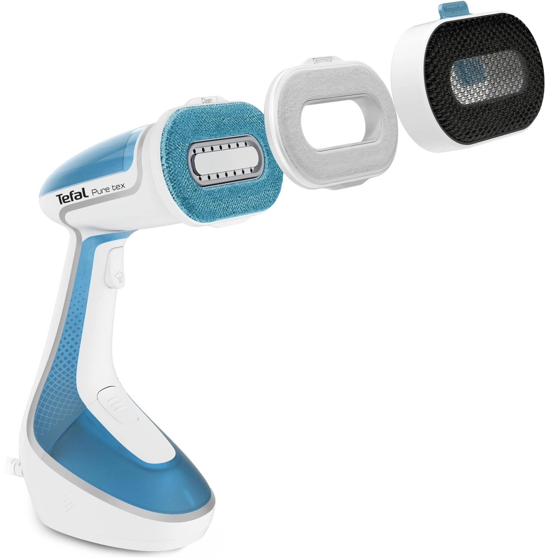 Відпарювач Tefal компактний Pure Tex 4в1 , 1700Вт, 200мл, постійна пара - 30гр, керам. підошва, біло - 2