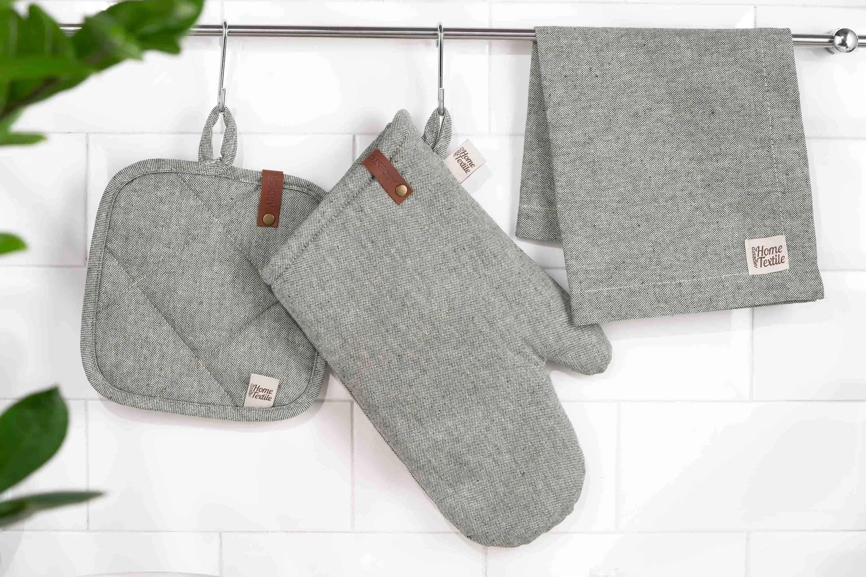 Рукавичка Ardesto Oliver, 18х30см, 100% бавовна, нап-ч: ватин, зелений - 2