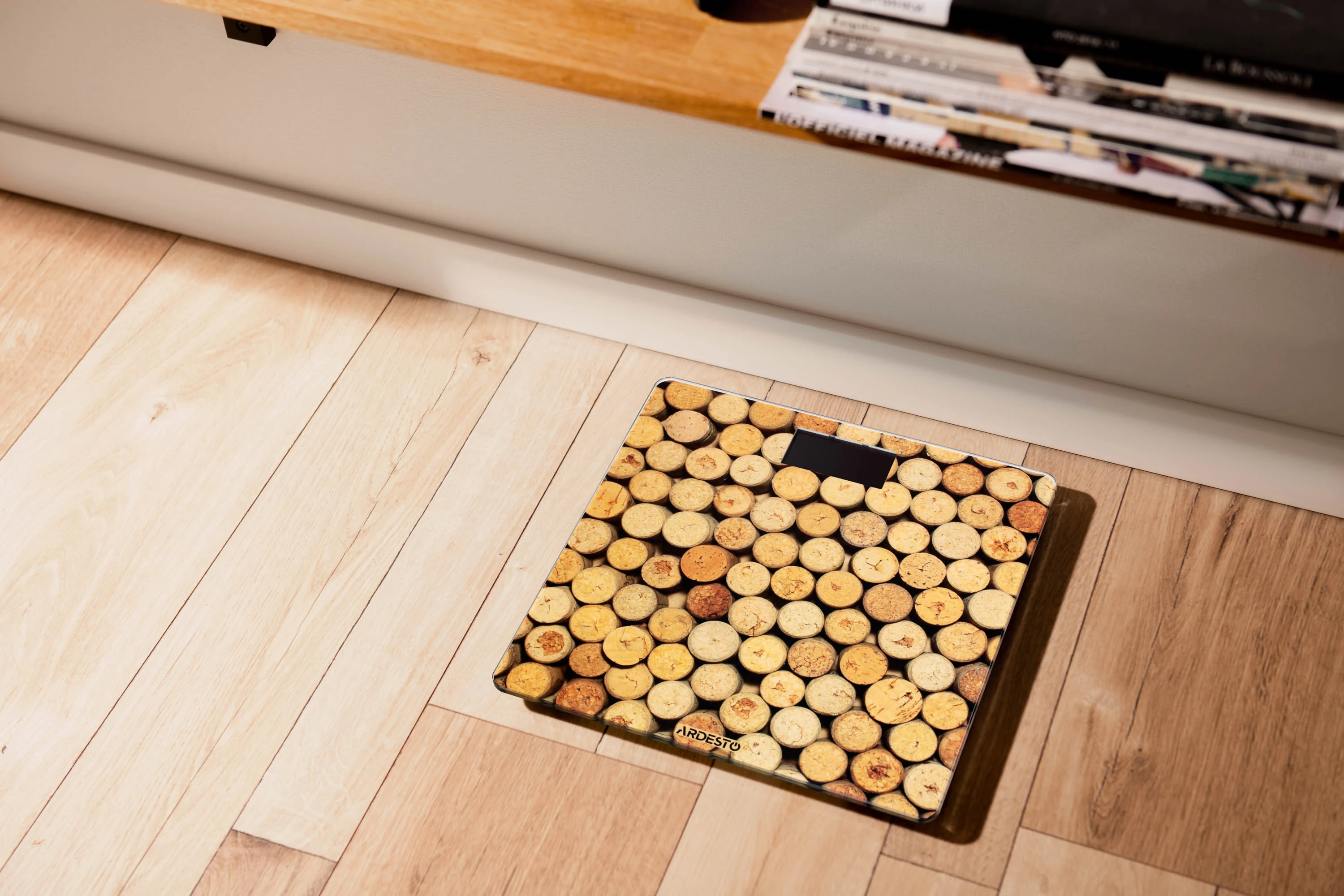 Ваги Ardesto підлогові Cork, 150кг, AAAx2 в комплекті, скло, багатокольорові - 2