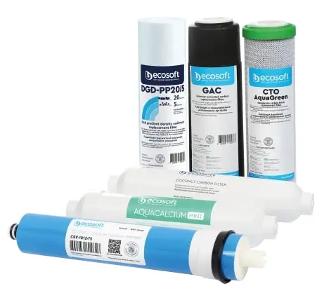 Комплект картриджів Ecosoft P`URE AquaCalcium Mint (12 місяців)