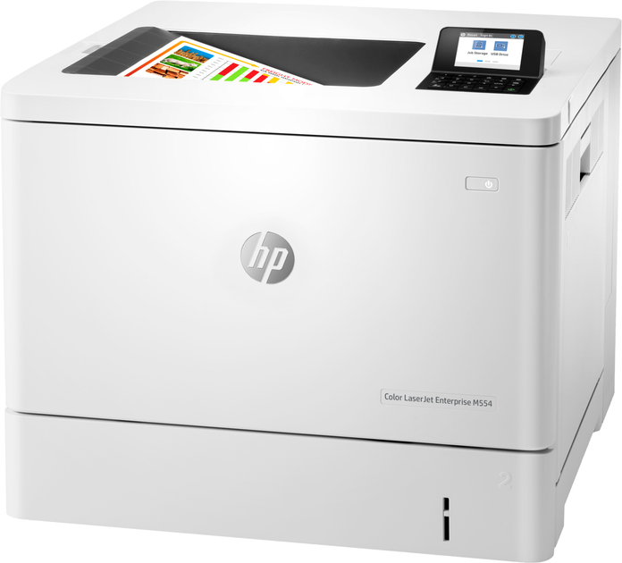 Принтер А4 HP Color LaserJet Enterprise M554dn - 2