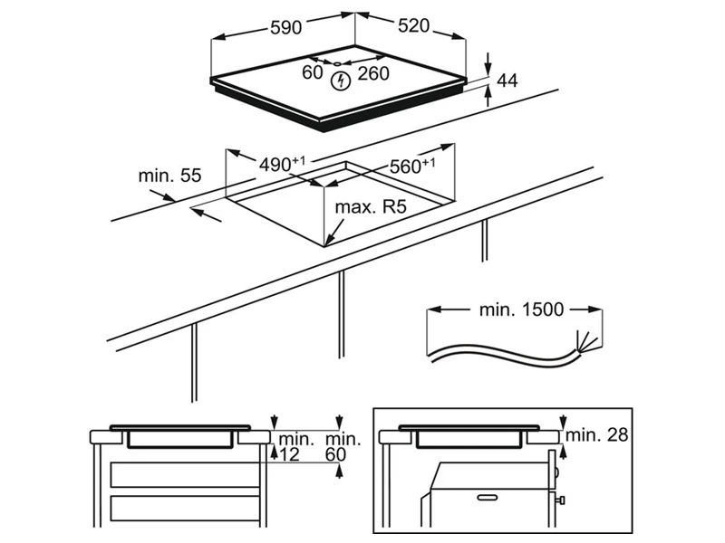 Варильна поверхня Electrolux - CIR 60430 - 2