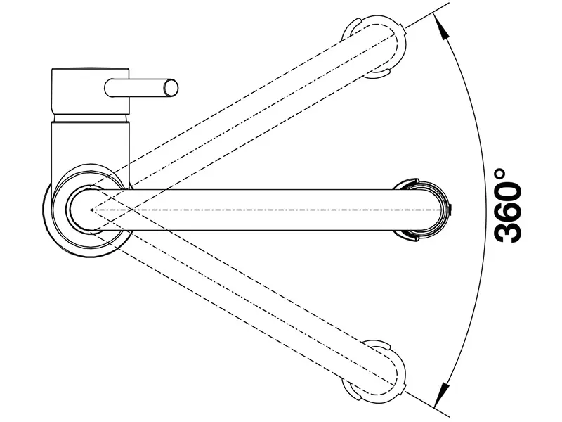 Змішувач кухонний Blanco - CATRIS-S Flexo satin dark steel 527731 - 2