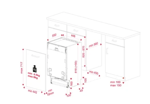 Посудомийна машина вбудована Teka - DFI 74910 114300001 - 2